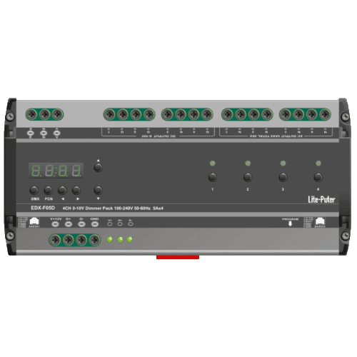 Bộ dimmer 4 kênh DMX Lite-Puter - EDX-F05D