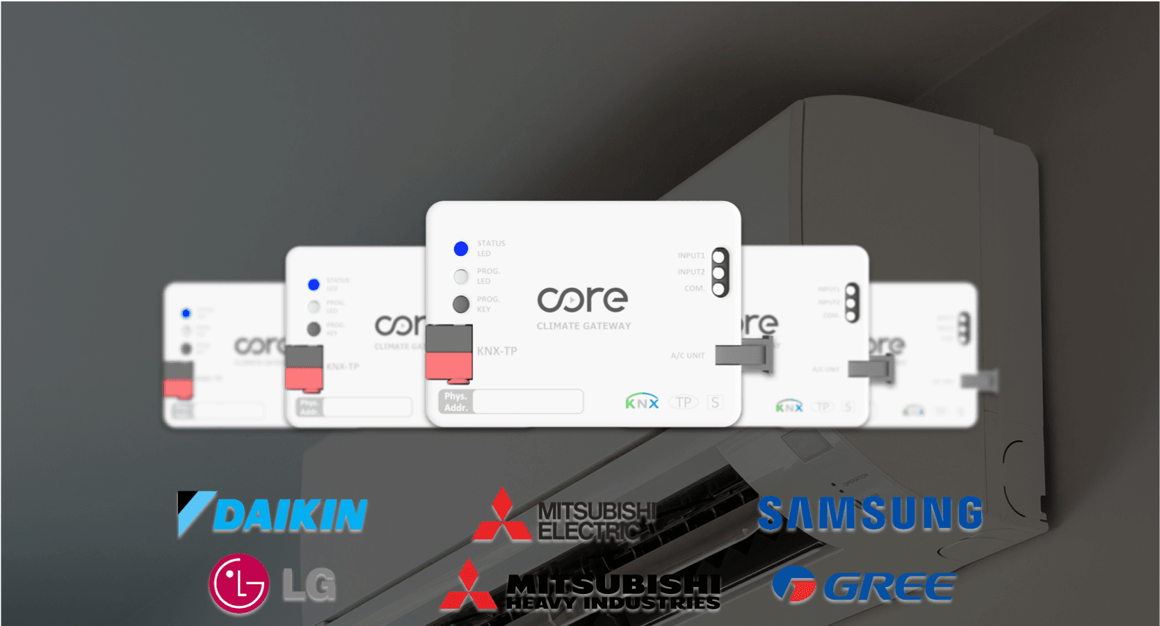 Core Smart Home KNX Climate Gateway: Tích Hợp Điều Hòa VRF/VRV Vào KNX Với 7 Model Theo Hãng