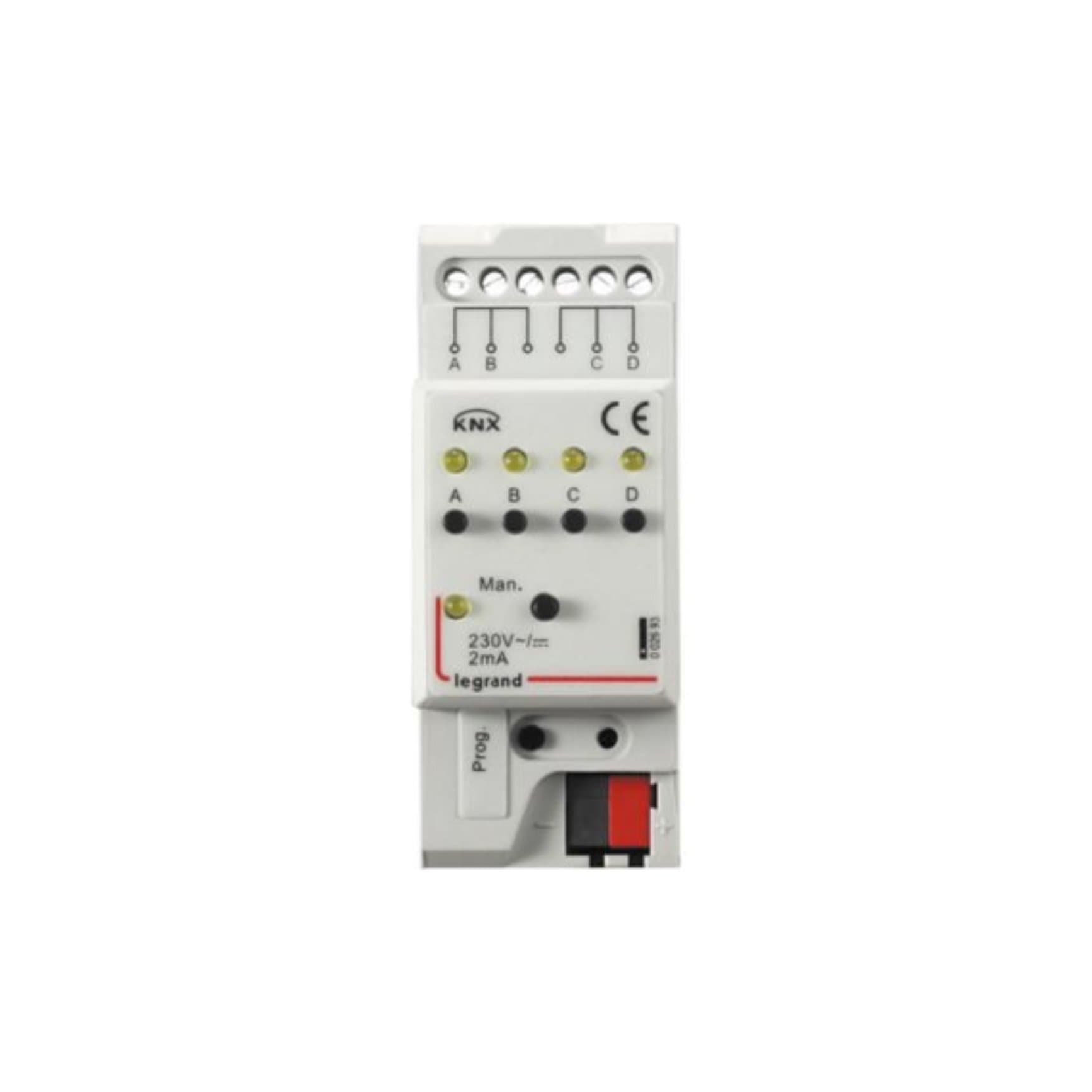 Cổng giao tiếp nhị phân 4 kênh độc lập KNX Legrand - 002693