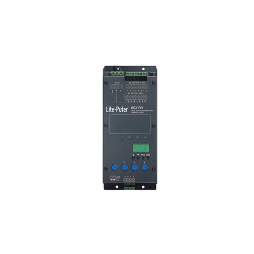 Bộ điều khiển chiếu sáng dimmer 4 kênh DMX Lite-Puter - EDX-F04