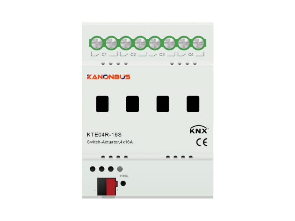 Bộ điều khiển chiếu sáng on/off KNX Kanonbus - KTE04R/08R/12R-20S