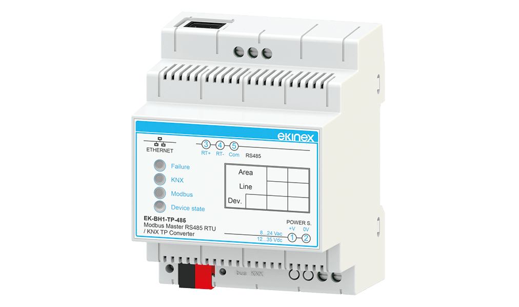 Bộ giao tiếp RS-485, tương thích KNX Ekinex - EK-BH1-TP-485