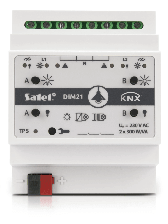 Thiết bị điều khiển tăng giảm độ sáng 2 kênh KNX Satel - KNX-DIM21