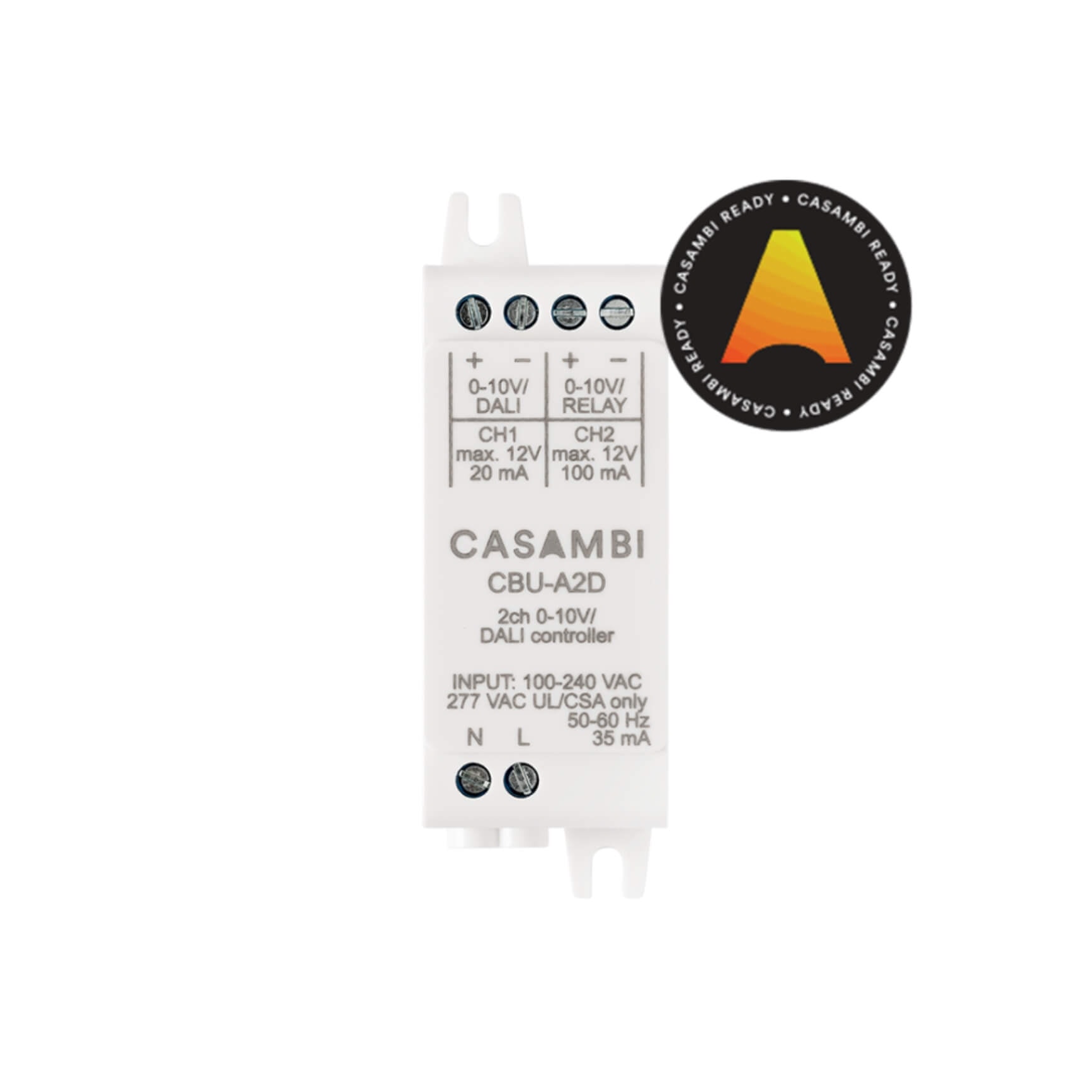 CBU-A2D - Bộ điều khiển 2 kênh DALI và 0-10V Bluetooth Casambi