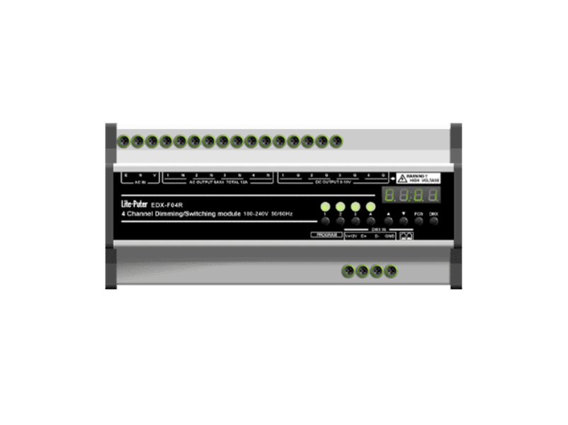 Bộ điều khiển chiếu sáng 4 kênh DMX Lite-Puter - EDX-F04R