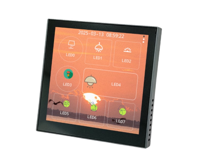 Màn hình cảm ứng DALI-2 SDP-LCD8, 16 nút, điều khiển DT8 RGBW/TC, tích hợp Casambi.