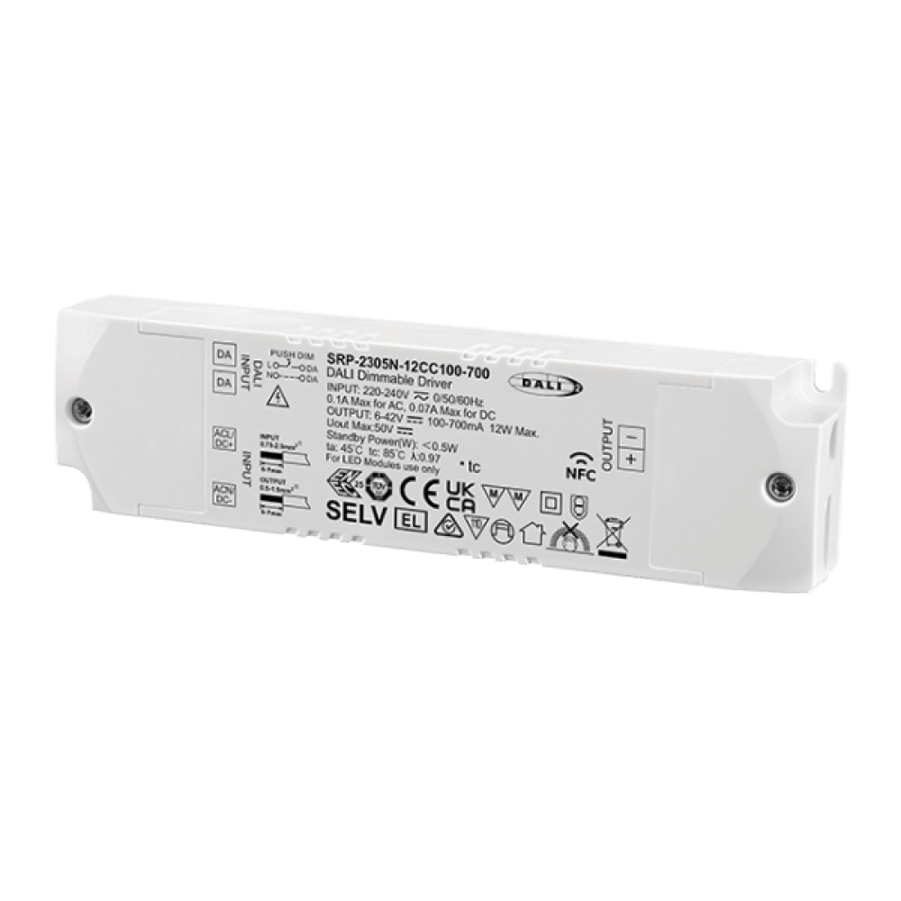 LED Driver DALI DT6  6-42V CC 1 kênh  Sunricher từ  12W đến 65W