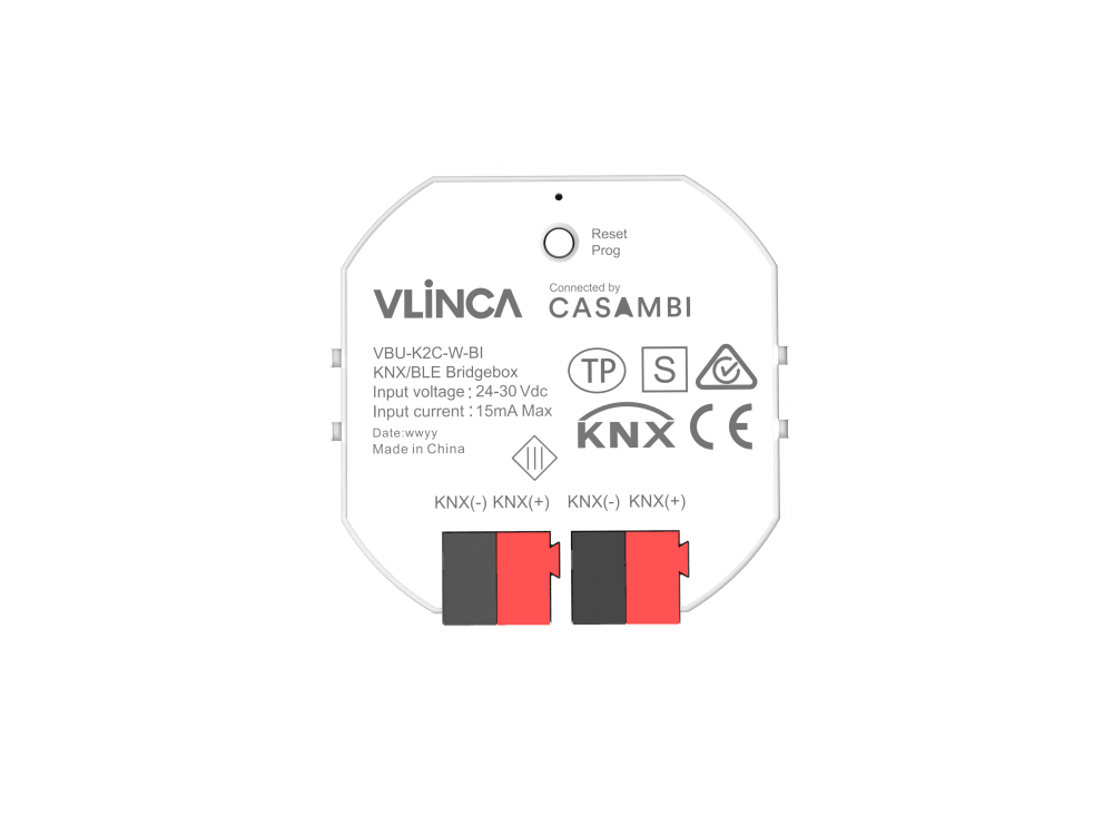 VBU-K2C-W-BI - Bộ chuyển đổi KNX sang Casambi Bluetooth Vlinca