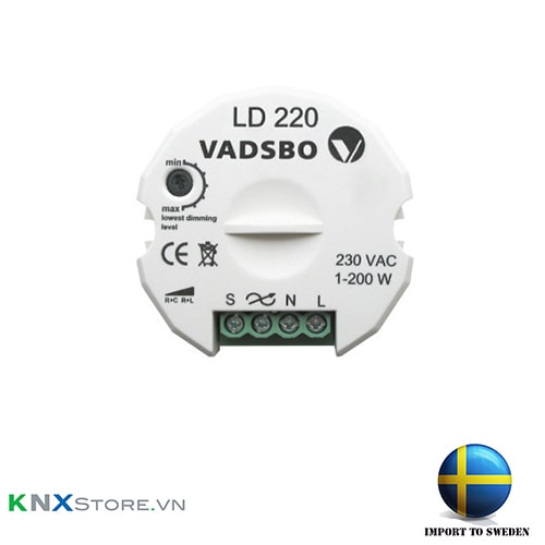 Dimmer triac tăng giảm độ sáng từ nút nhấn Vadsbo - LD220