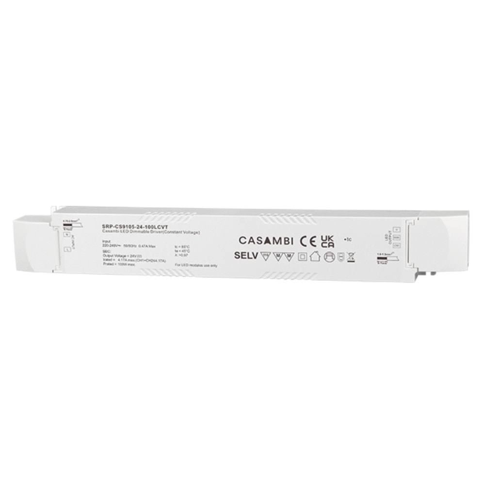 LED Driver CV Casambi 100W 24VDC 2 kênh Sunricher - SRP-CS9105-24-100LCVT