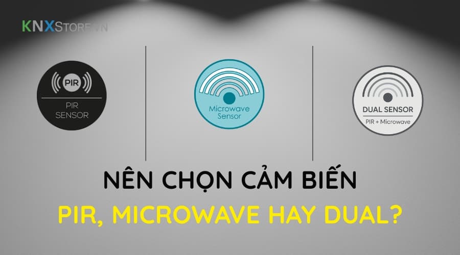Cảm biến chống trộm PIR, Microwave, Dual - nên chọn loại nào?