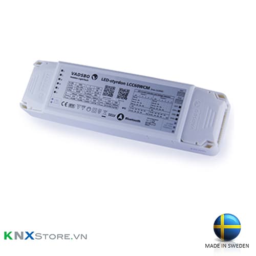 Bộ nguồn driver dimmer đèn LED 12-24VDC, Bluetooth Casambi Vadsbo - LCC60WCM