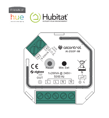 Bộ điều khiển dimmer tăng giảm độ sáng Triac AI Control