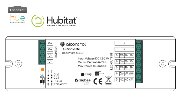 Bộ điều khiển led dây RGBW AI Control