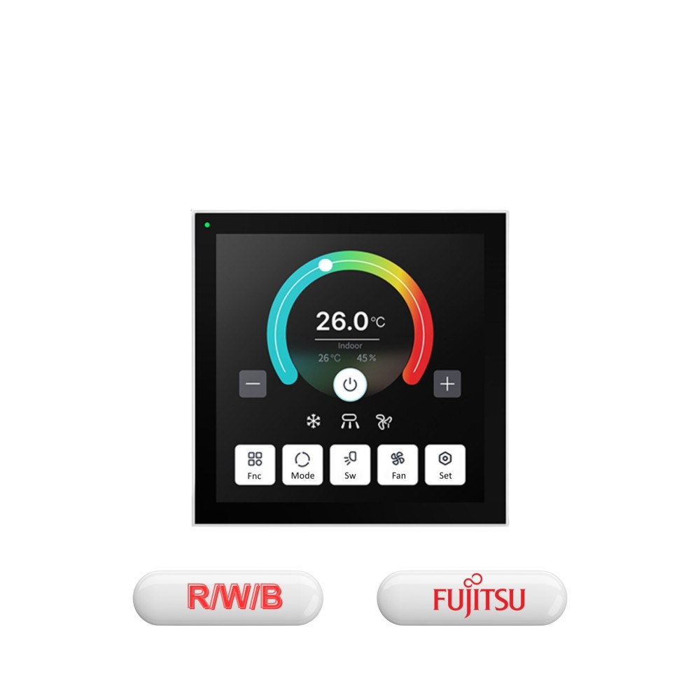 Bảng điều khiển thermostat Matter Wi-Fi Fujitsu cổng R/W/B, tương thích Apple Home, Alexa, Google Home  - 81MTAC01FUJ