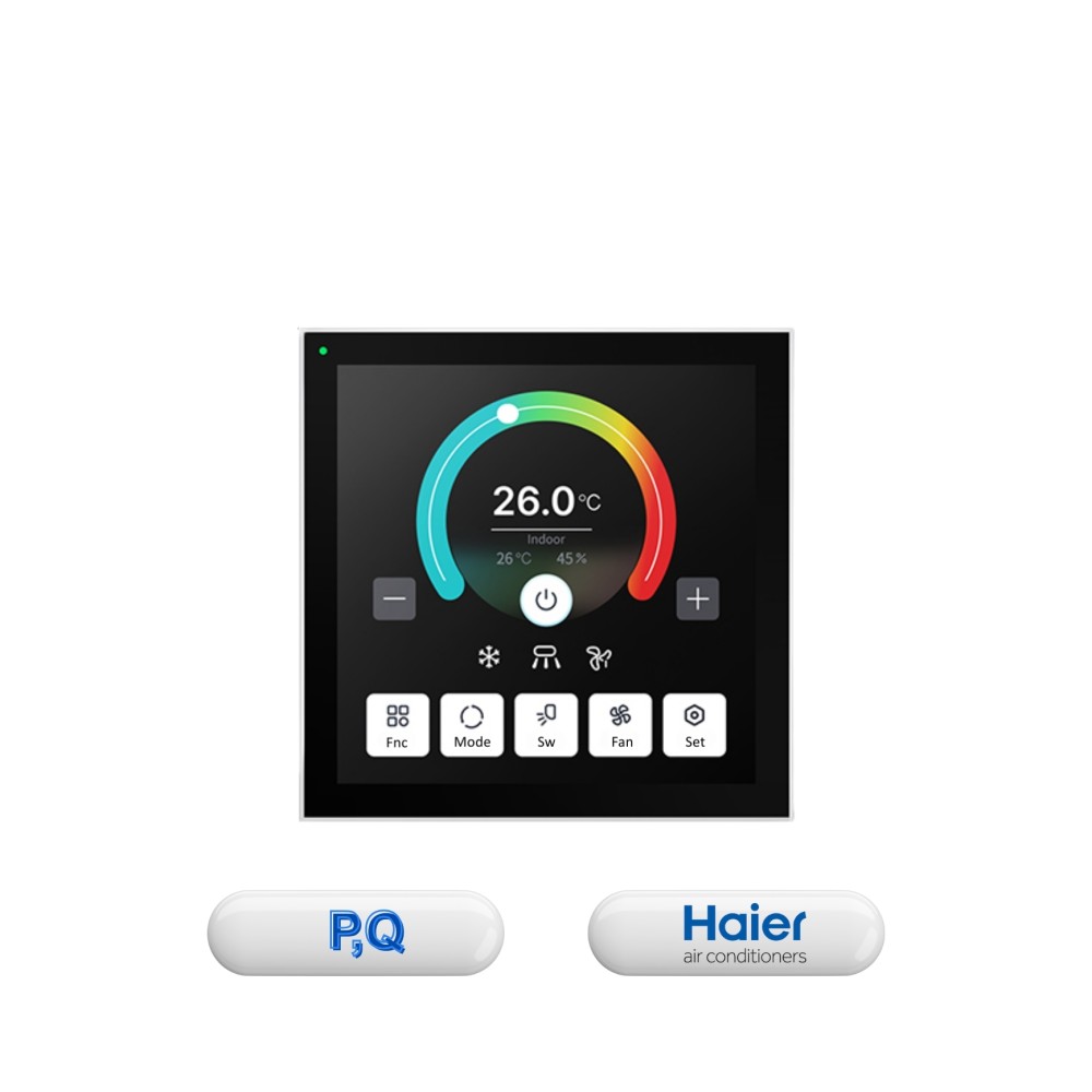 Bảng điều khiển thermostat Matter Wi-Fi Haier cổng P,Q, tương thích Apple Home, Alexa, Google Home  - 81MTAC01HAI