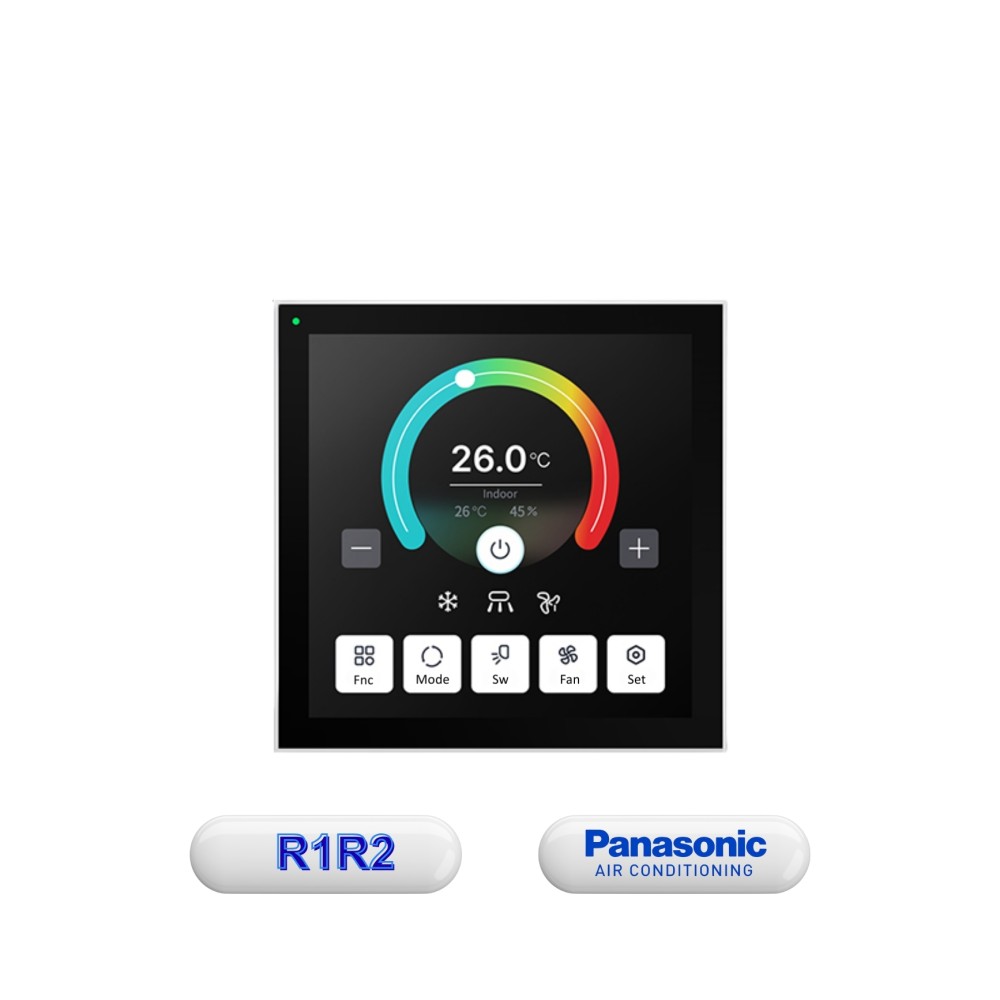Bảng điều khiển thermostat Matter Wi-Fi Panasonic cổng R1R2, tương thích Apple Home, Alexa, Google Home  - 81MTAC01PAN