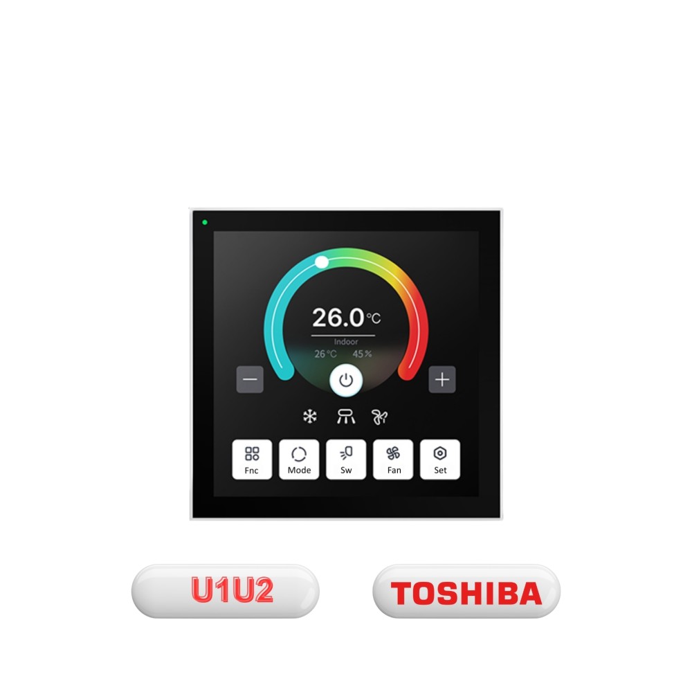 Bảng điều khiển thermostat Matter Wi-Fi Toshiba cổng U1U2, tương thích Apple Home, Alexa, Google Home  - 81MTAC01TOS
