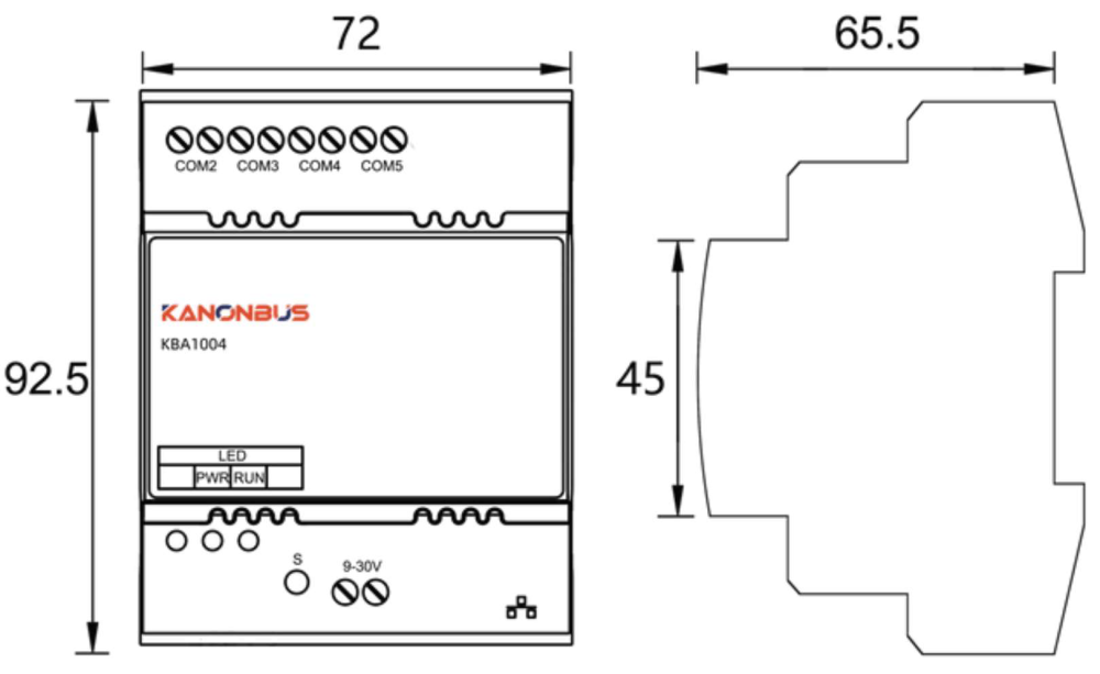 Bộ chuyển đổi RS485 sang BACnet IP/Modbus TCP (2 cổng) Kanonbus - KBA1002 slide 2