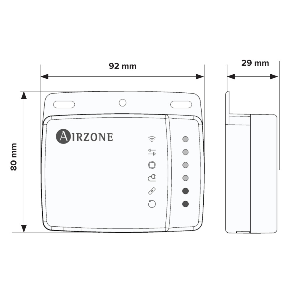 Bộ điều khiển máy lạnh cục bộ Aidoo Zigbee Daikin Residential Airzone - AZAI6ZBEDA0 slide 3