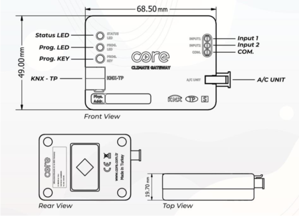 Bộ Điều Khiển Điều Hòa LG Core CR-CG-LG-KNX-01 slide 4