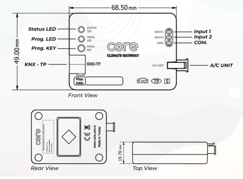 Bộ Điều Khiển Điều Hòa Samsung Core CR-CG-SMG-KNX-01 slide 4