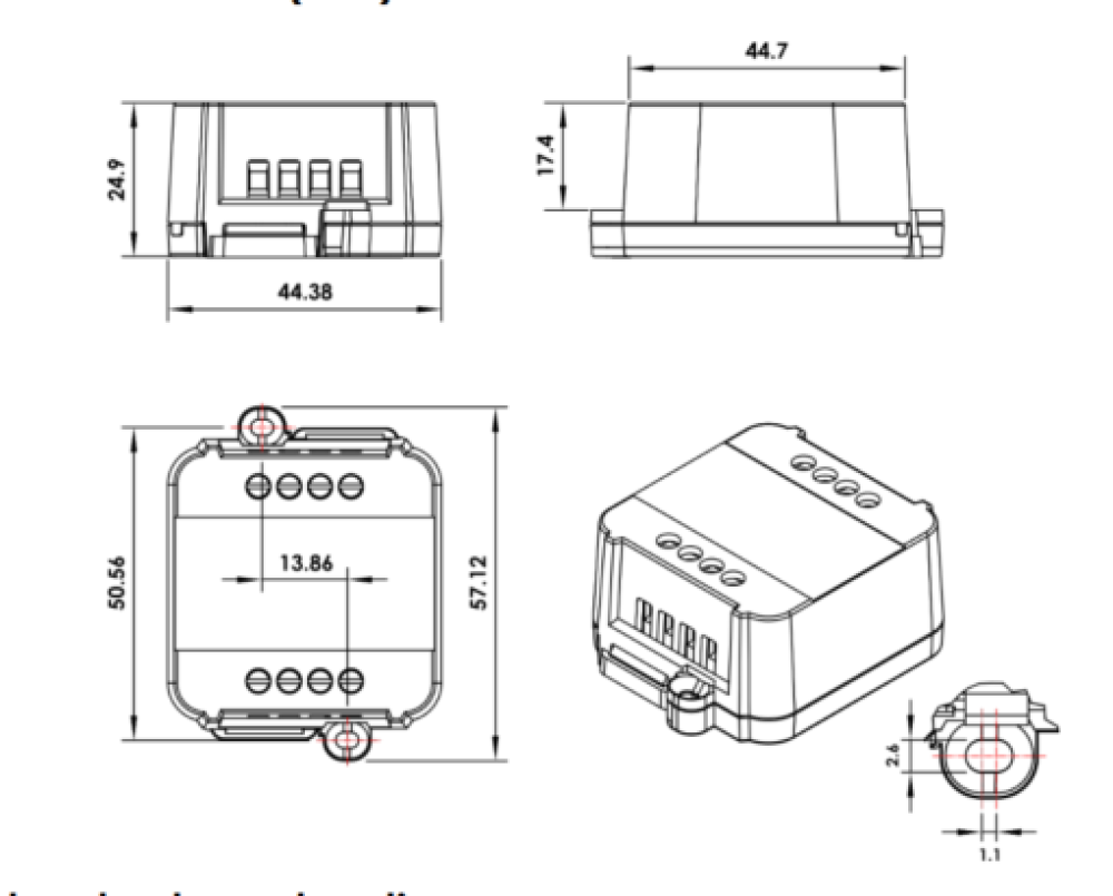 Bộ điều khiển động cơ rèm Casambi 2 kênh 2A Casambi - CBU-BLIND-2P slide 2