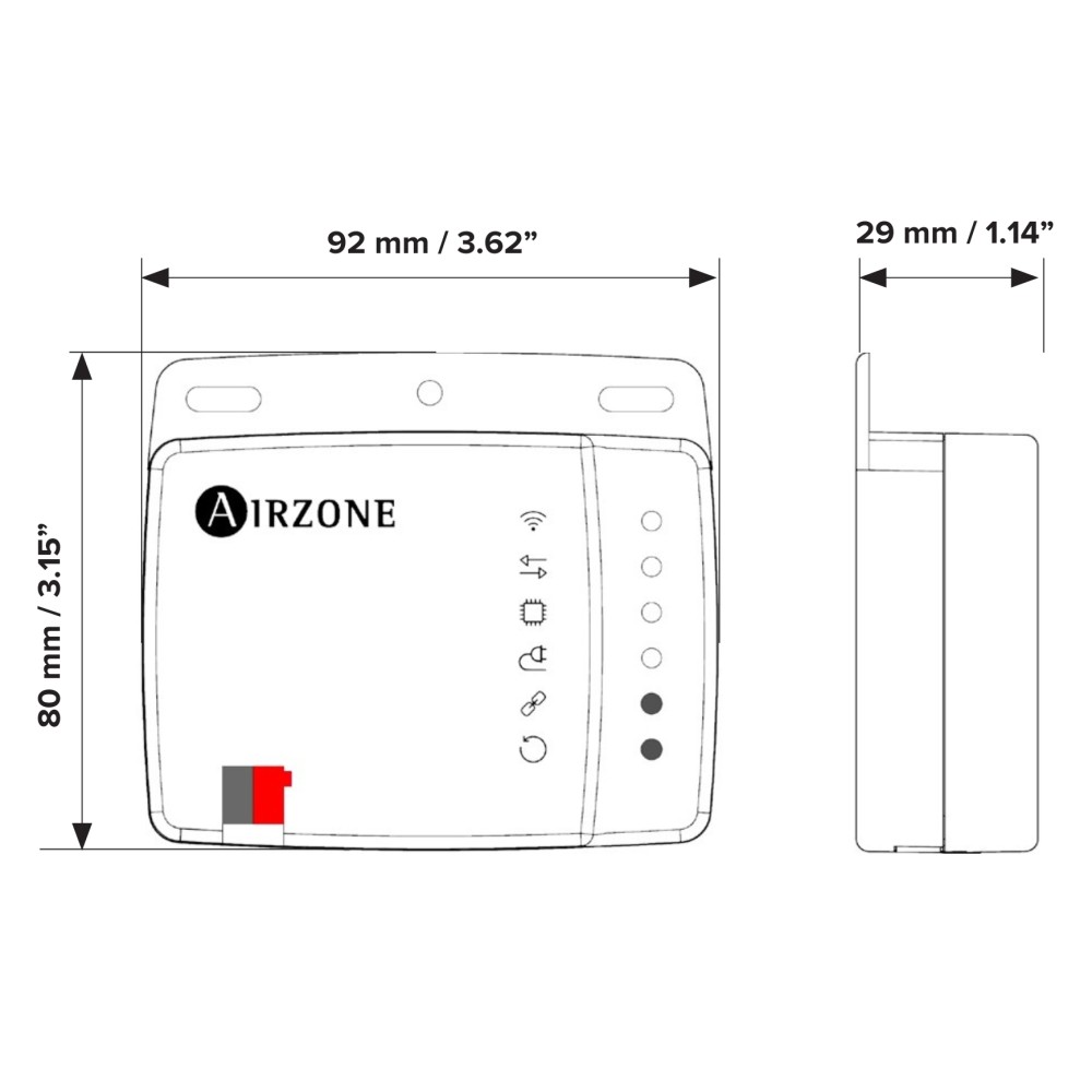 Bộ điều khiển máy lạnh cục bộ Aidoo KNX Daikin Altherma 3 Airzone - AZAI6KNX2DA2 slide 3