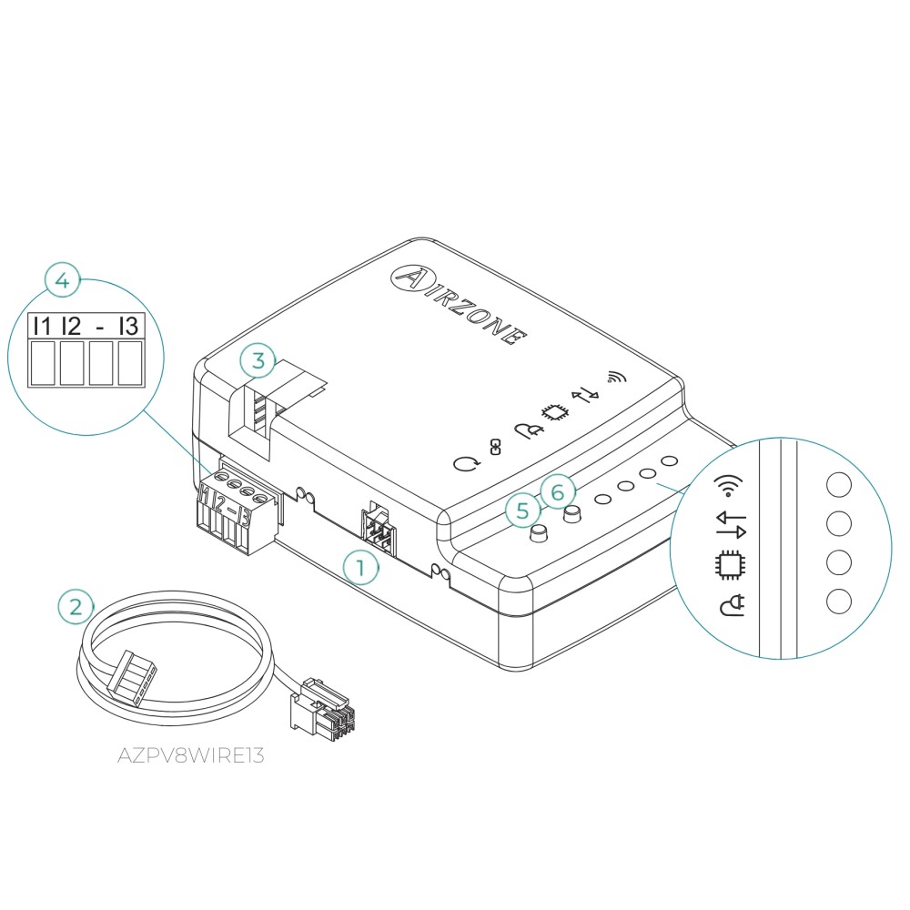 Bộ điều khiển máy lạnh cục bộ Aidoo KNX Daikin Altherma 3 Airzone - AZAI6KNX2DA2 slide 4