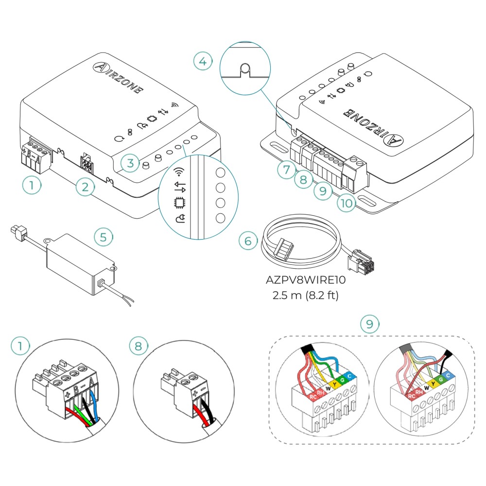 Bộ điều khiển máy lạnh cục bộ Aidoo Pro Hitachi RPI Airzone - AZAI6WSPHIT slide 2