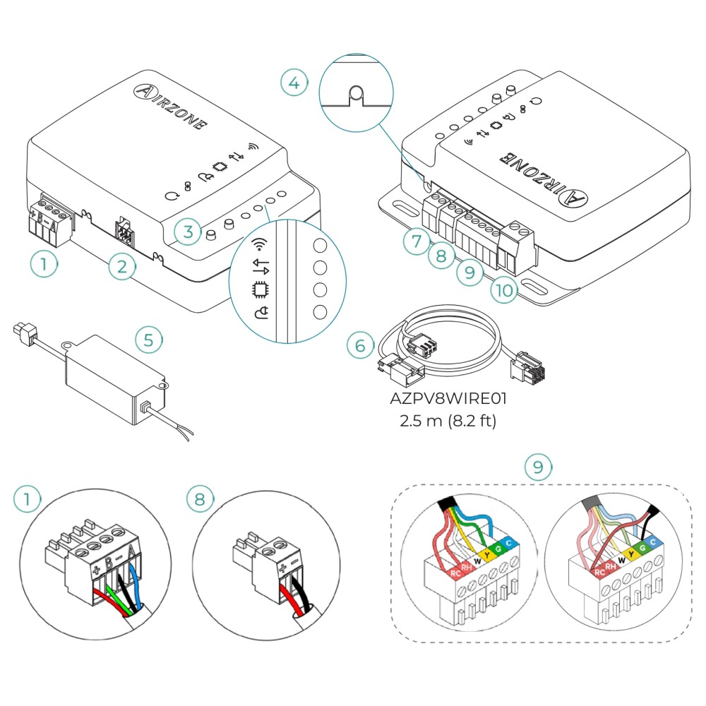 Bộ điều khiển máy lạnh cục bộ Aidoo Pro LG Airzone - AZAI6WSPLGE slide 2