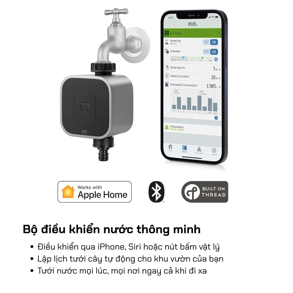 Bộ điều khiển nước thông minh Eve Aqua, Matter over Thread slide 2