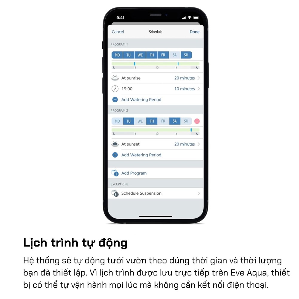 Bộ điều khiển nước thông minh Eve Aqua, Matter over Thread slide 6