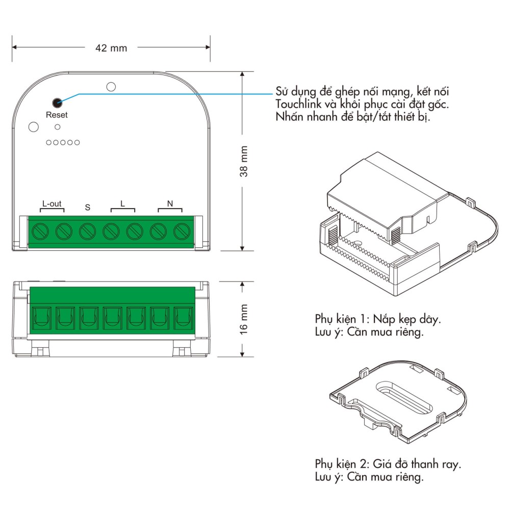 Bộ điều khiển on/off Matter over Thread + ZigBee Sunricher - SR-MT9041A-R slide 3