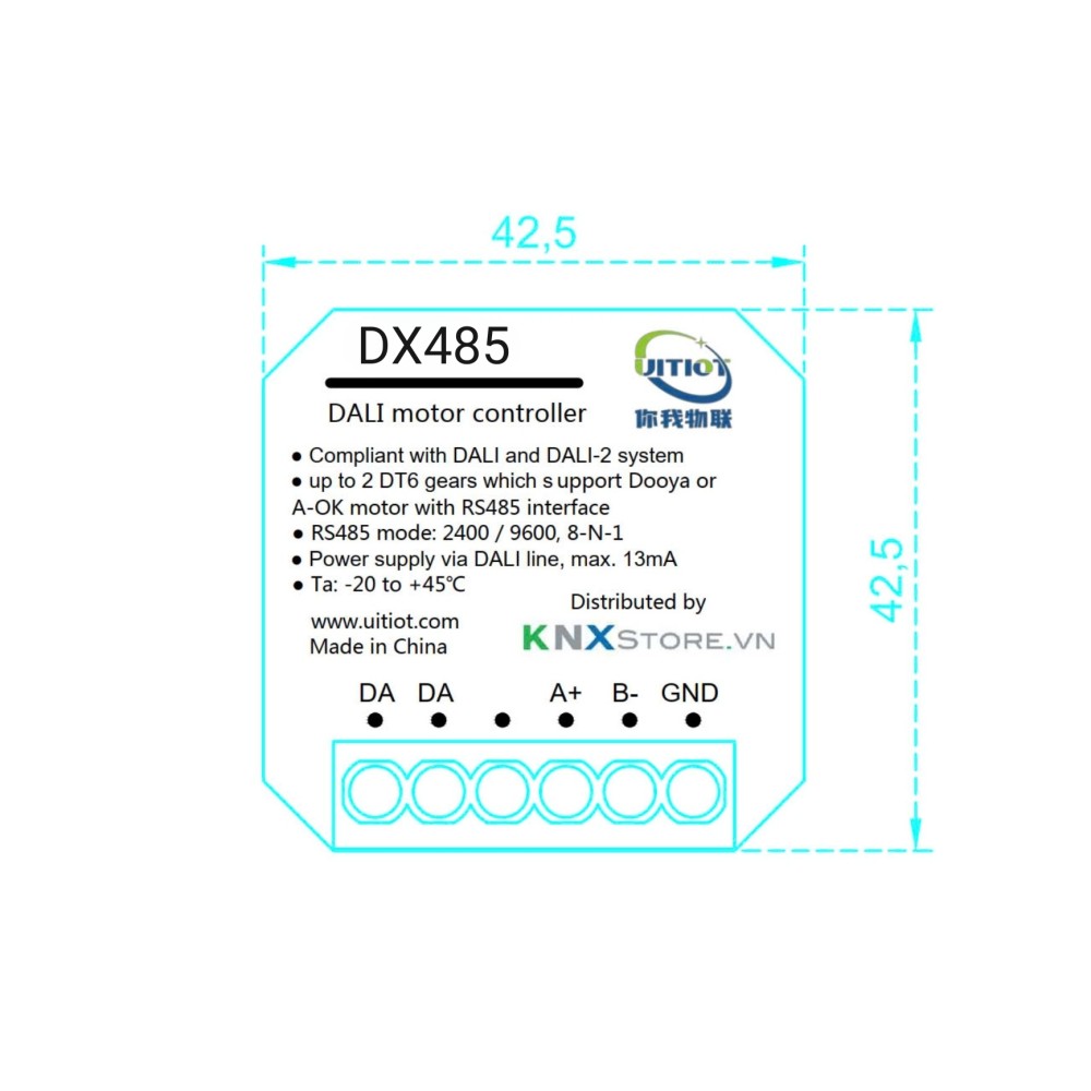 Bộ điều khiển rèm thông minh DALI-2 - DX485