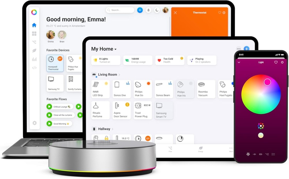 Bộ điều khiển trung tâm Homey Bridge - Smart Home Hub Z-Wave, Zigbee, Wi-Fi, BLE & IR slide 10