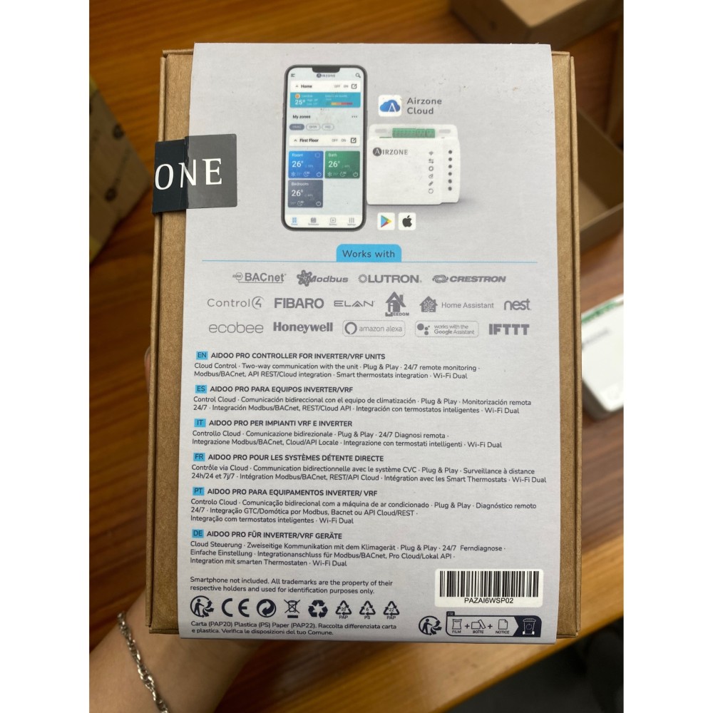 Bộ điều khiển máy lạnh cục bộ Aidoo Pro WiFi Daikin Altherma CB Airzone - AZAI6WSPDA4 slide 9