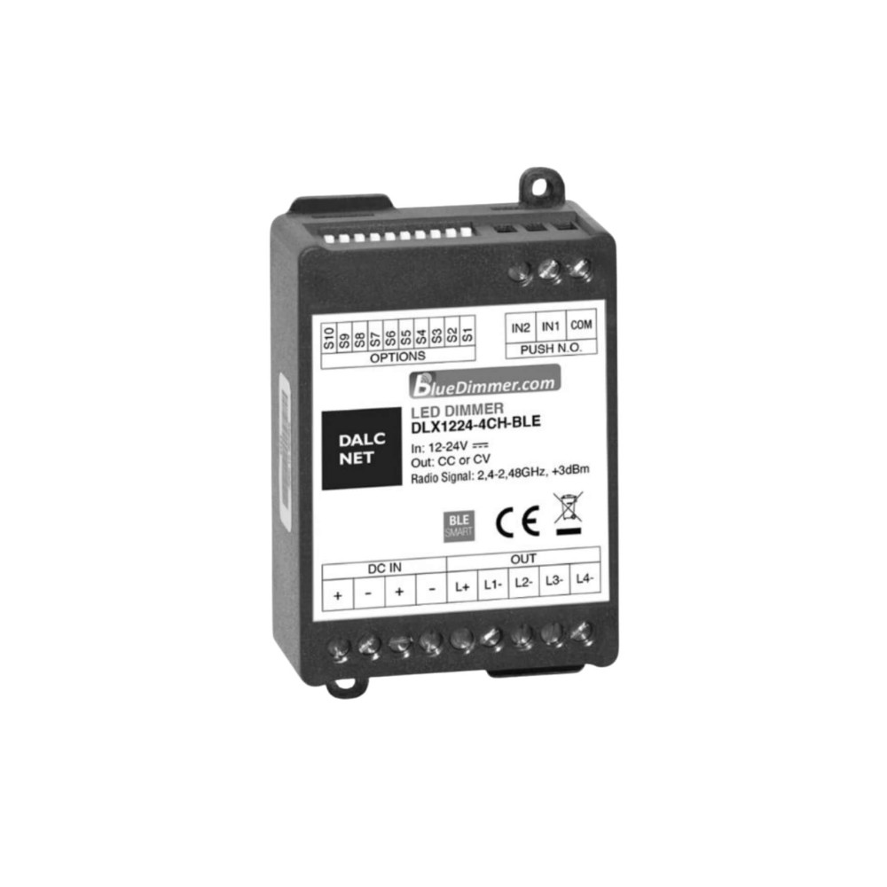 Bộ dimmer LED 4 kênh CV CCT RGB RGBW 12V 24V Bluetooth DALCNET