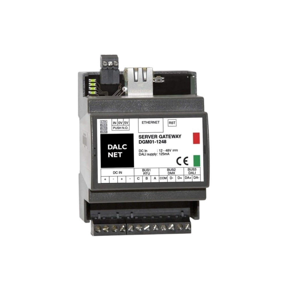 Bộ gateway điều khiển hỗ trợ DALI, DMX, Modbus, Ethernet DALCNET - DGM01-1248 slide 2