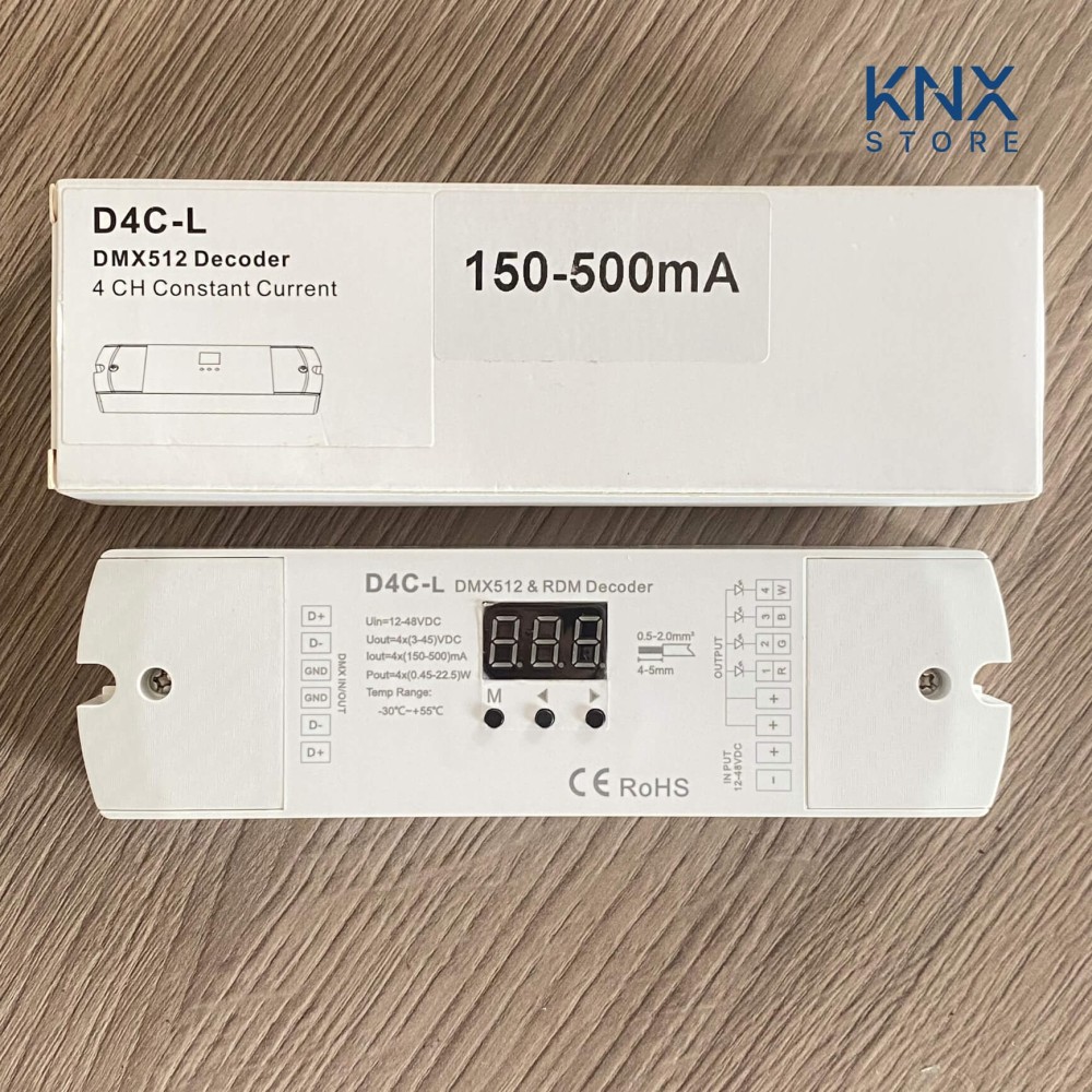Bộ giải mã DMX512 & RDM 4 kênh (150-500mA) CC - D4C-L slide 4