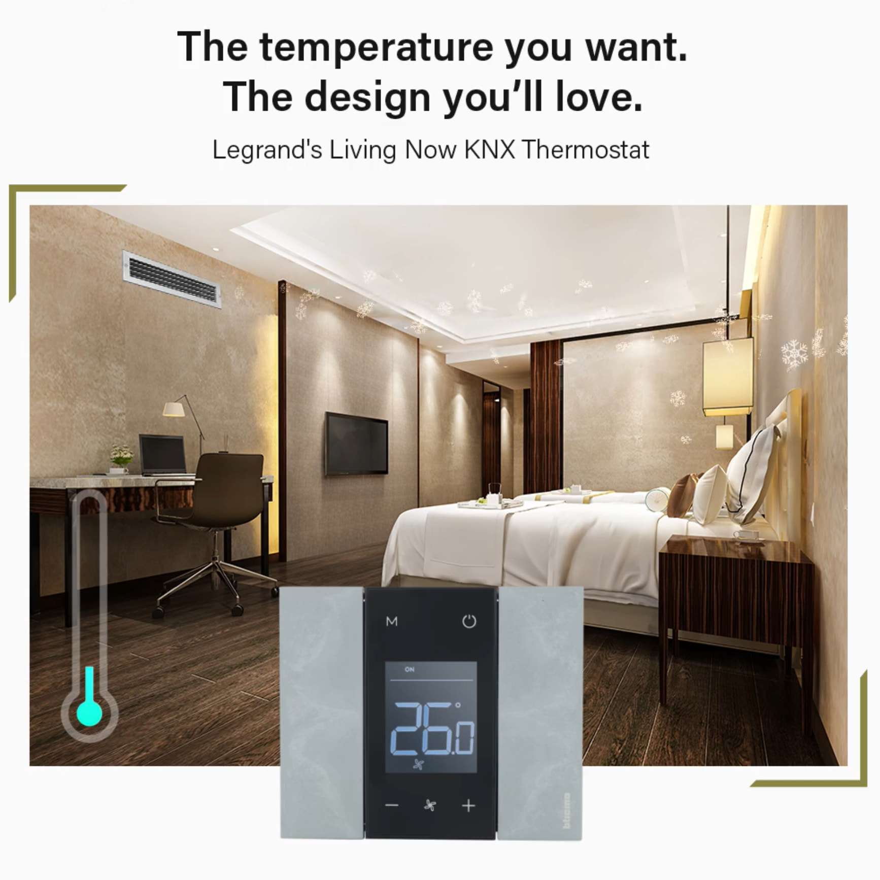 Bảng điều khiển Living Now KNX thermostat 2M Bticino - KG4691F3KNX slide 2