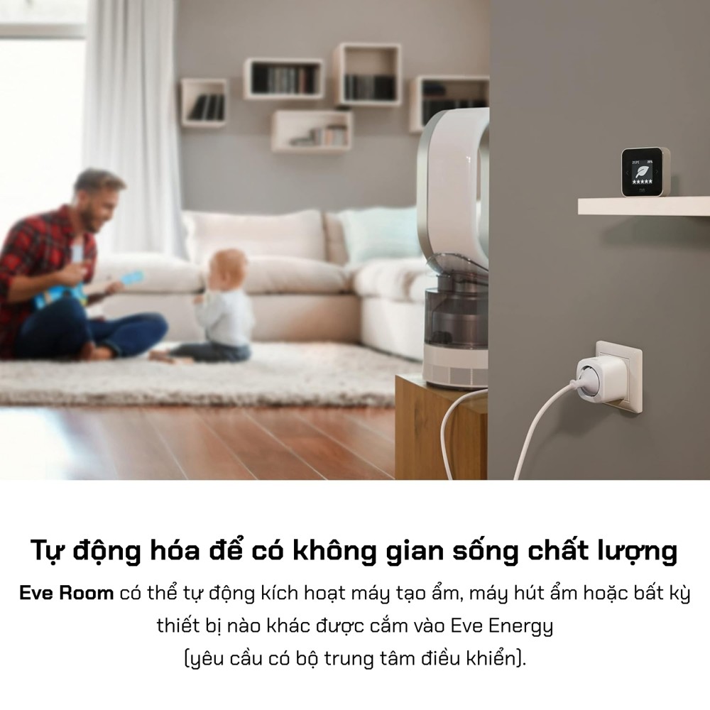 Cảm biến chất lượng không khí Eve Room VOC, Thread, Apple Home  - 20EBS9901 slide 8