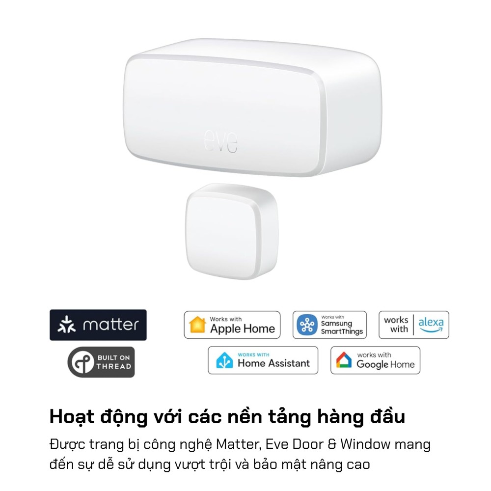 Cảm biến cửa chính và cửa sổ Eve Door & Window Matter over Thread slide 1