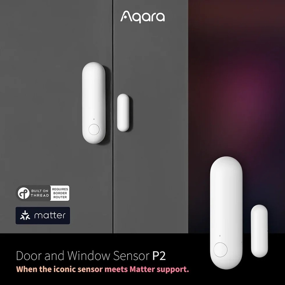 Cảm biến cửa chính và cửa sổ P2 Matter, pin 5 năm Aqara - DW-S02D slide 2