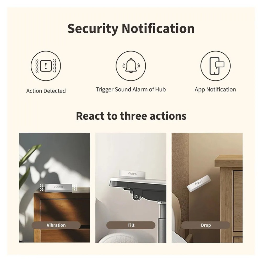 Cảm biến rung T1 Matter Aqara - VB-S01D slide 4