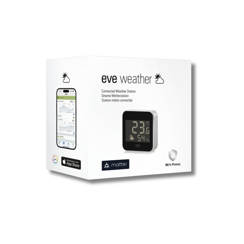Cảm biến thời tiết Eve Weather Apple HomeKit, Matter/Thread slide 3