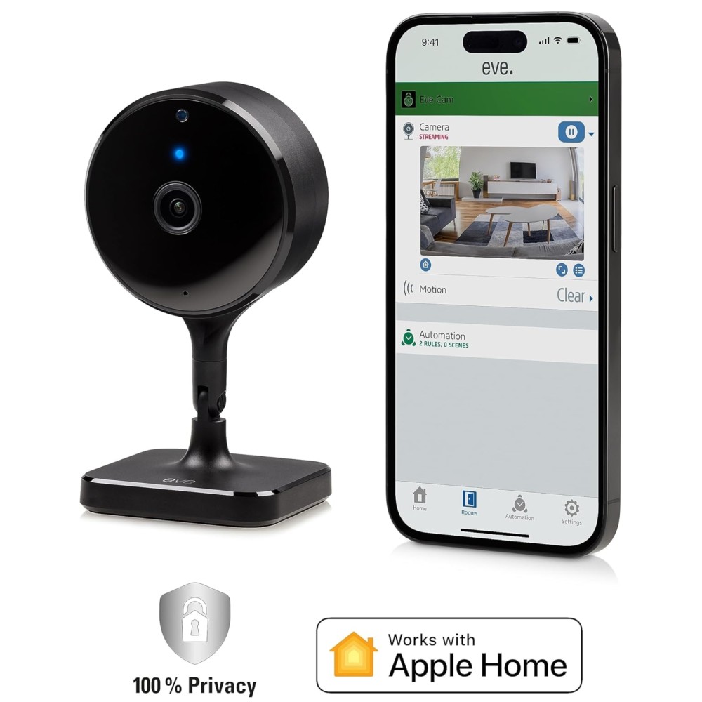 Camera trong nhà IP65 Eve Cam, Wi-Fi, Apple HomeKit - 20ECJ9901 slide 4