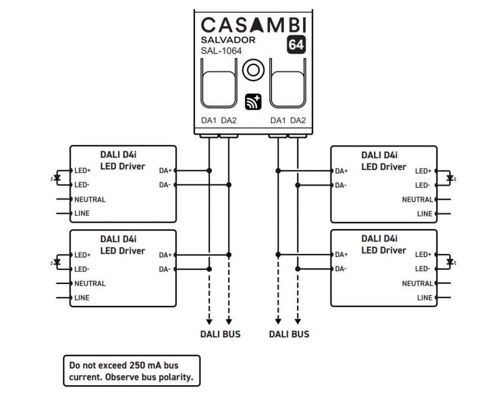 Bộ điều khiển DALI master Salvador Casambi - SAL-10XX slide 6