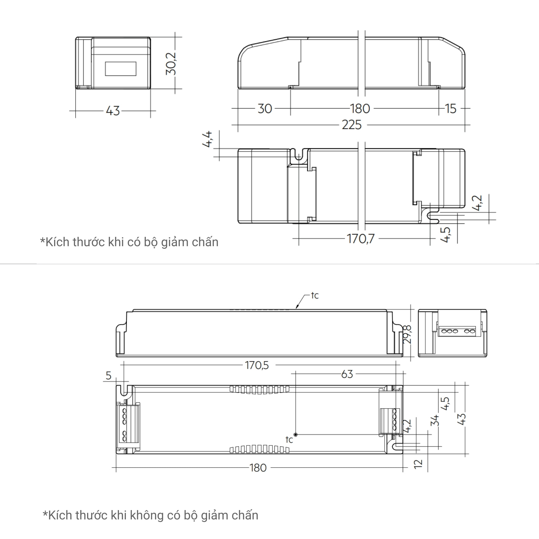 Bộ nguồn Tridonic 24V 60W Casambi - LC 60/24V bDW SC PRE2 slide 3