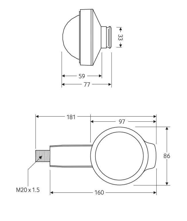 Cảm biến hồng ngoại khu vực trần cao Casambi - EBDHS-B-MB-CB-DD slide 3